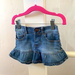 OshKosh Denim ruffle skirt for toddler